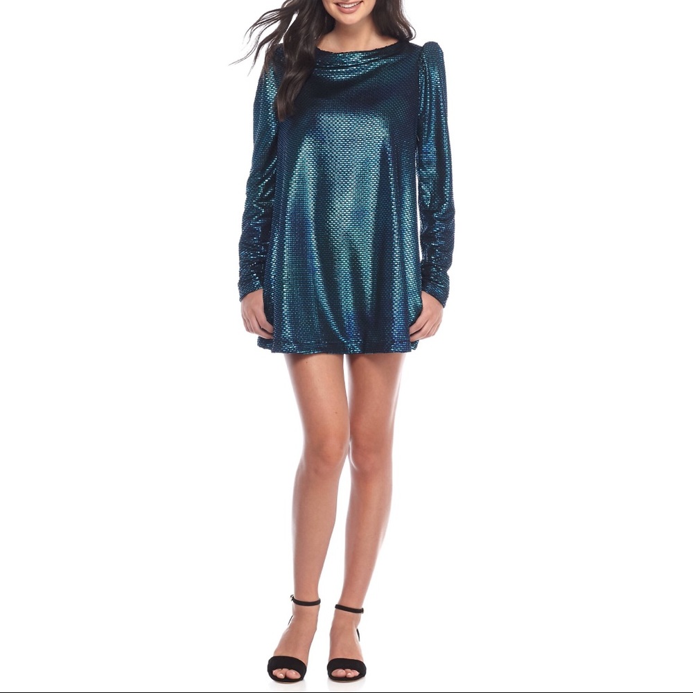 Free People holographic dress